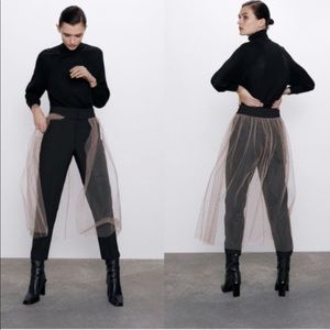 Zara tulle skirt trousers